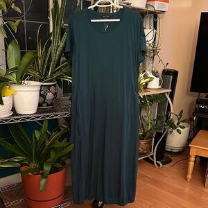 Eileen Fisher Deep Green Maxi Dress